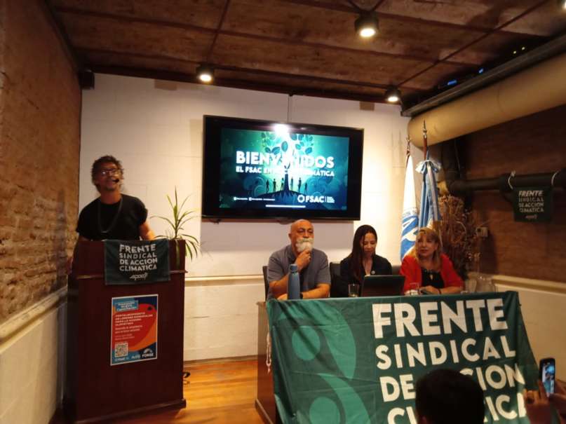 El Frente Sindical de Acción Climática presentó su balance 2024 y adelantó los principales lineamiento para este año